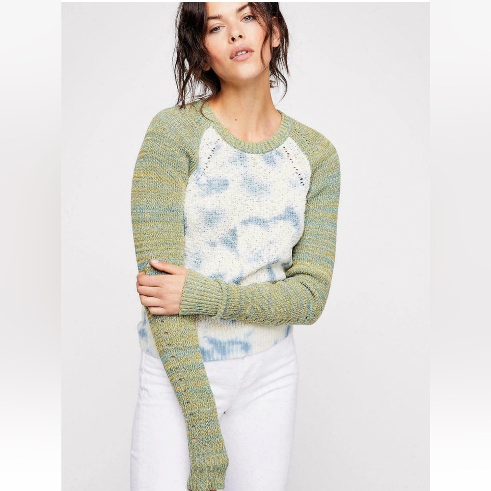 Free People Dewdrop Tie Dye Pullover Sweater